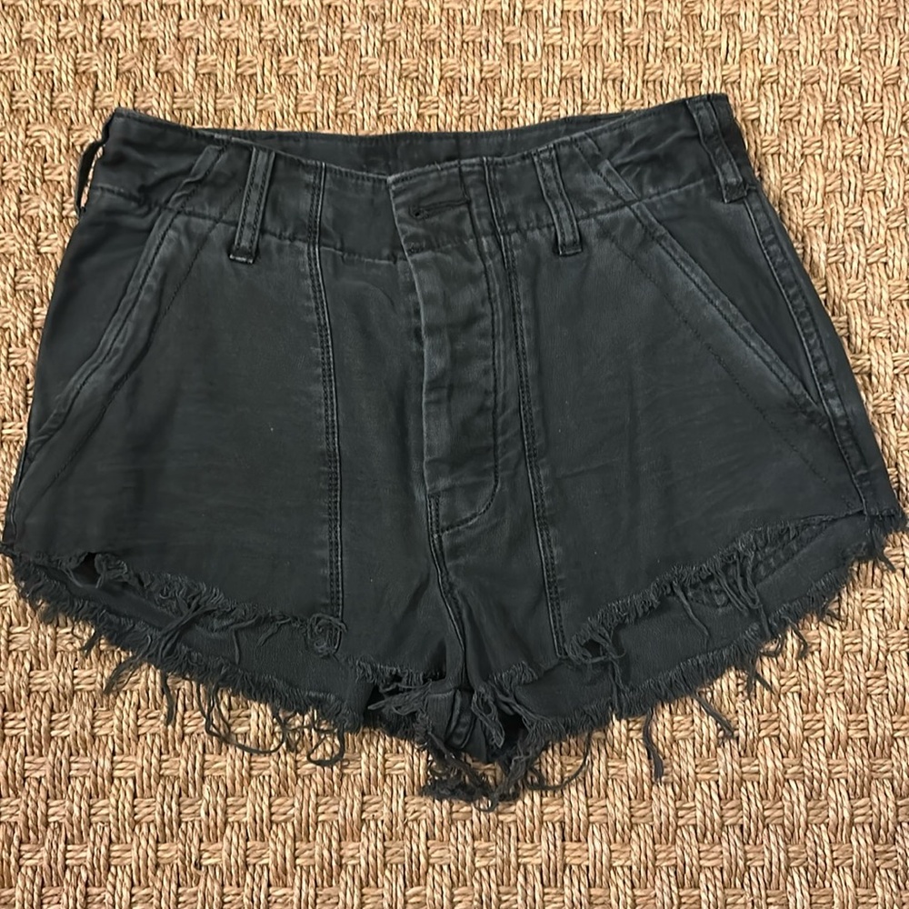 Free People black cutoff shorts. Perfect condition.